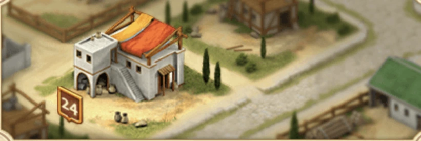 Farmer’s House and surrounding farmland in Total Battle